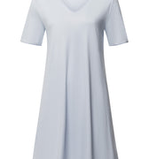 Cotton Silk V-Neck Cotton Nightgown | Powder Blue 74814-2512